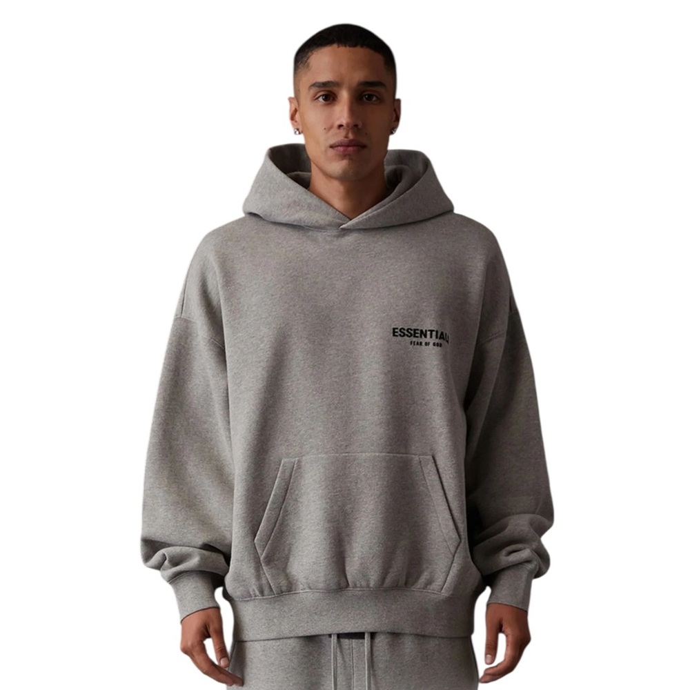 NWT Essentials dark oatmeal Hoodie for Men - size large
